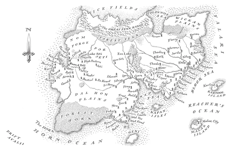 Map: Central Malazan Empire: Quon Tali