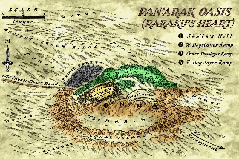 Map: Pan'arak Oasis (Raraku's Heart)