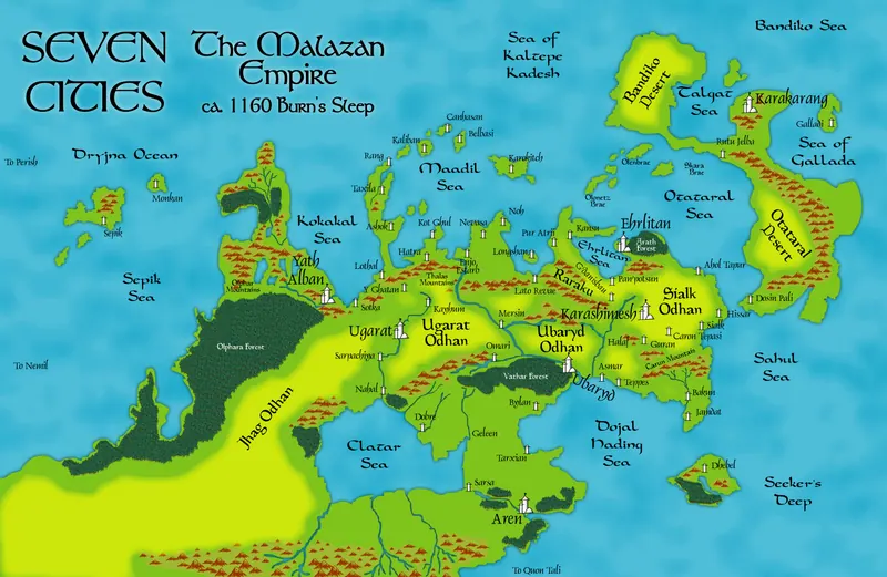 Map: Seven Cities
