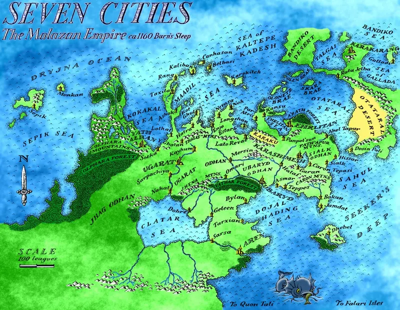 Map: Seven Cities